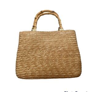 Wheatgrass teak hand bag